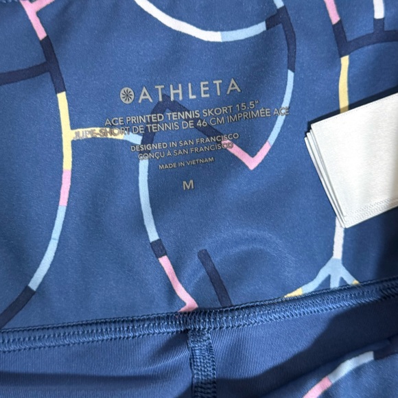 Athleta Ace Printed Tennis Skort 15.5” Medium - Picture 3 of 3